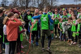 Nathan Tracey has completed his 24 hour non stop running challenge for Portsmouth Down Syndrome Association. 
Picture credit: Melanie Tracey