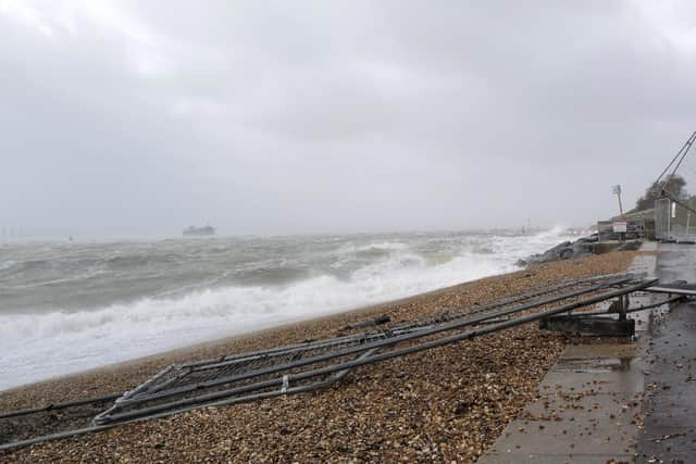 Storm Eunice 18th February 2022
Storm damage The Pyramids and the storm by Castle fields
Picture: Nigel Huxtable