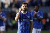 Joe Rafferty celebrates at the final whistle after Pompey saw off Lincoln 2-1 at Fratton Park
