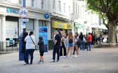Queueing for Primark in Commercial Road, Portsmouth. Picture: Sarah Standing (150620-9947)