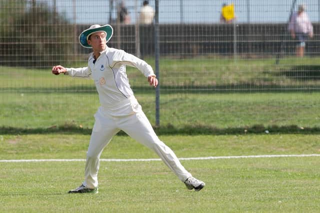 Henry Woolf impressed with bat and ball for Portsmouth in their U19 semi-final loss to Alton at St Helens. Picture: Keith Woodland