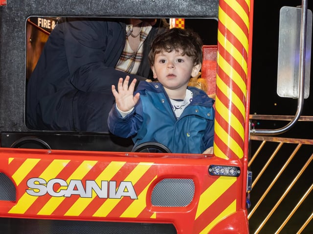 HMS Sultan held its annual bonfire and fireworks night on Thursday evening, as thousands of locals enjoyed all the fun of the fair.  Pictured - Ernest, 1  Photos by Alex Shute