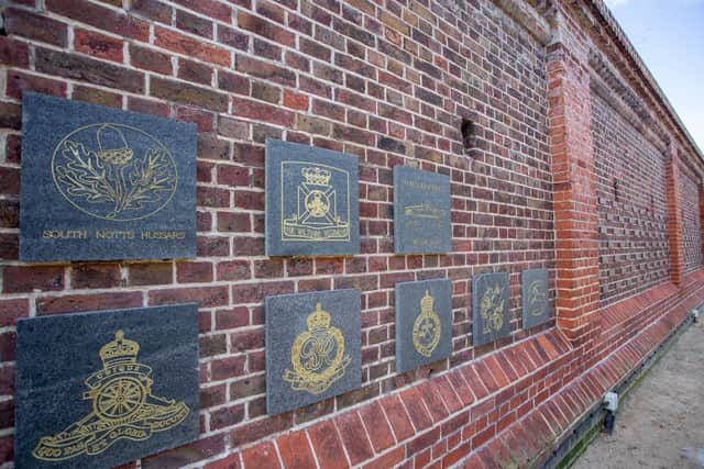Some of the plaques pictured on the D-Day Story's Normandy wall.
Picture: Habibur Rahman