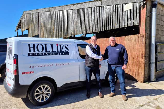Pictured at the announcement of Hollies Engineering Farm Services Ltd as a new dealer for the McCormick range were, from left: Richard Haines (Commercial Director of Argo Tractors GB) and Richard Sessions (Managing Director, Hollies Engineering).