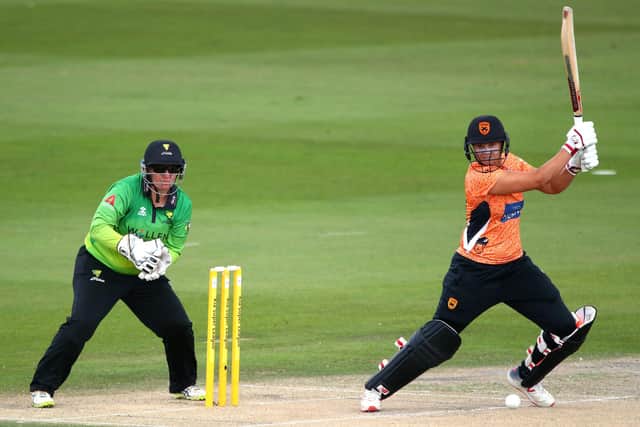 Suzie Bates, right, in action for Southern Vipers. Photo by Charlie Crowhurst/Getty Images)