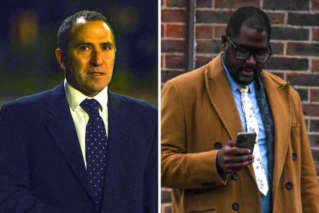 Commander Robert Satterly, left, was cleared by magistrates of racially abusing Shane Newton during a road-rage incident 
Picture: Solent News and Pictures
