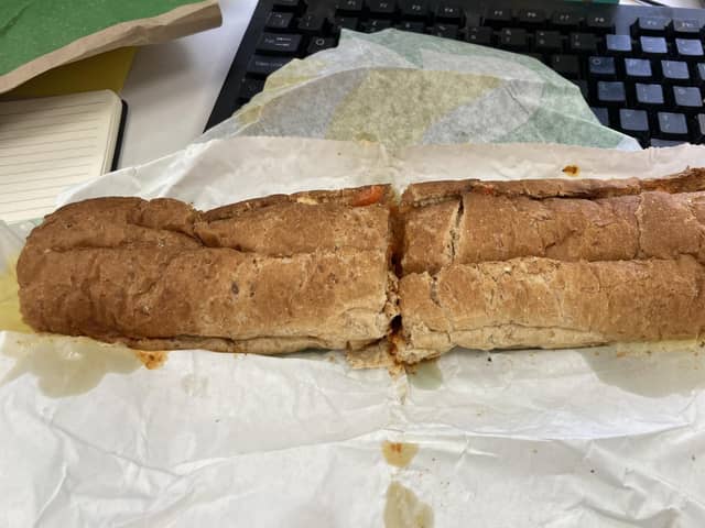 Subway's The Baller footlong sub
