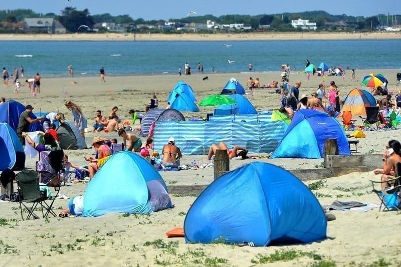 West Wittering beach in West Sussex is a picture perfect sandy beach that attracts thousands of people every year. People are advised to book ahead to use the car park as it gets so busy when it's hot. 

 Picture: Steve Robards