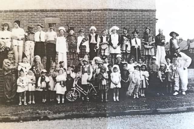 Former Widley resident Maureen Gatehouse, 79, has unearthed a photo showing how residents celebrated the end of the Second World War.