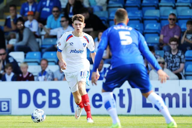 Ben Tollitt in action against Gillingham in a Pompey pre-season friendly in August 2015. Picture: Joe Pepler