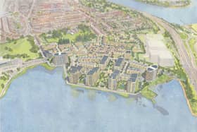 An artist's impression of how Tipner East will look