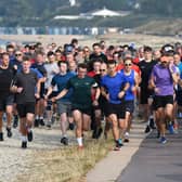 Runners set off in the latest Lee-on-the-Solent parkrun. Picture: Neil Marshall