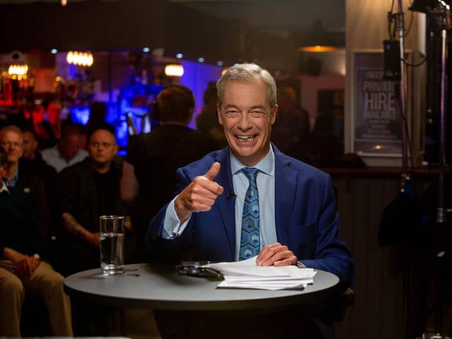 GB News broadcast Nigel Farage's show live from The Rifle Club, Portsmouth on Thursday 9th June 2022. 

Picture: Habibur Rahman