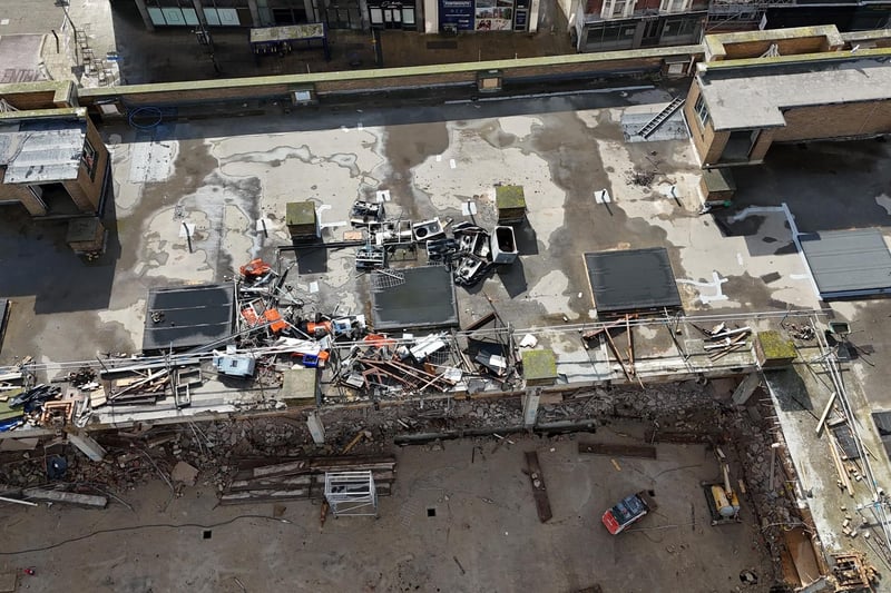 The former Debenhams store in Palmerston Road, Southsea - as captured by My Portsmouth By Drone.