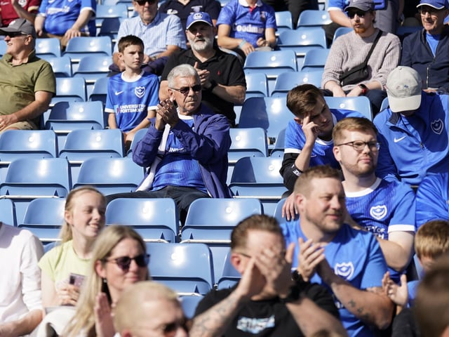 Taking their seats before kick-off