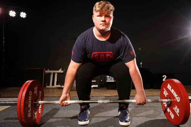 Powerlifter Ray Bowring pictured at Thorngate Hall, Gosport, two years ago. Picture: Chris Moorhouse