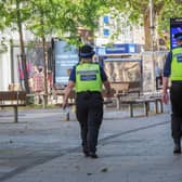 Community support officers in Commercial Road, Portsmouth. Picture: Habibur Rahman