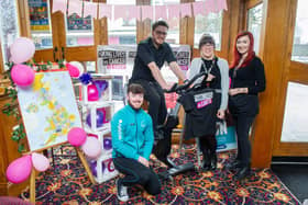The Denmead Queen, Waterlooville is holding a charity bike ride to raise money for Young Lives vs Cancer on Thursday 10 February 2022

Pictured: Mike Wright of Pure Gym, and staff of Denmead Queen, Jordan Hayter, Vicky Coombe and Sky Locke

Picture: Habibur Rahman