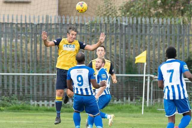 Brett Poate in action for Moneyfields