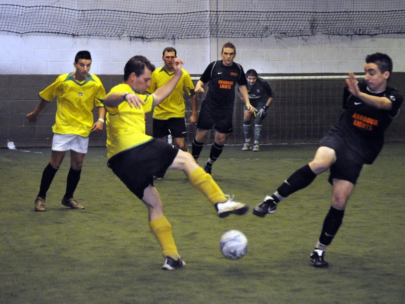 More Anfield division one action between Total Mayhem anf Beefy Boys in 2008.
