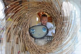 My Dog Sighs at his new exhibition 'We Shelter Here, Sometimes' at Storehouse No9 in Portsmouth Historic Dockyard. Picture: Sarah Standing (130624-885)