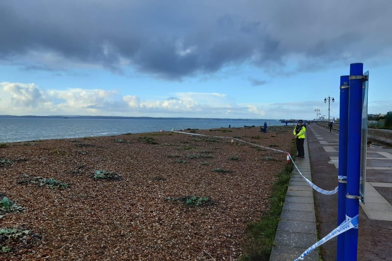 A body was found on the seafront this morning, with emergency services calleed to the scene.