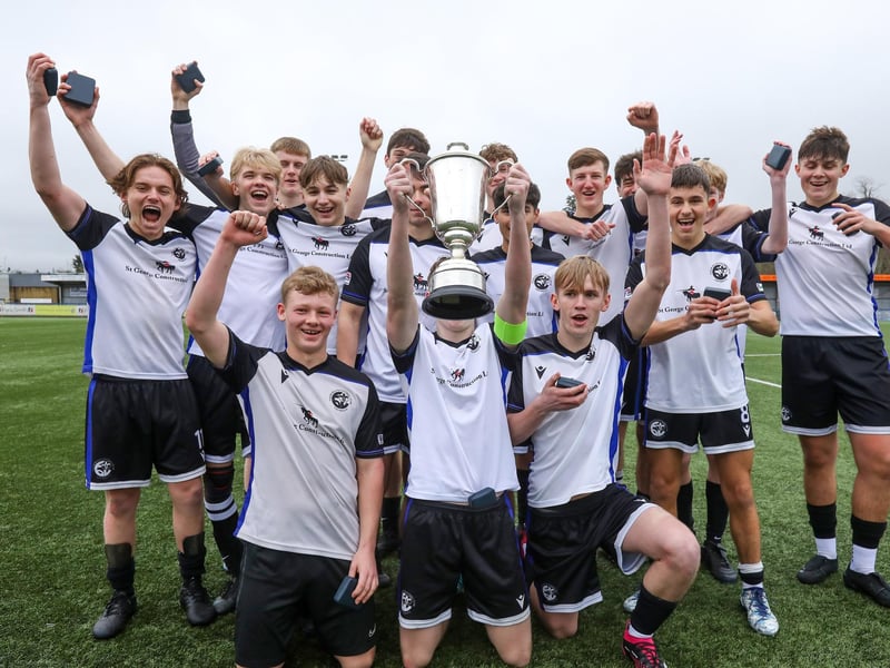 Fleur de Lys Nelson celebrate their win. Picture: Chris Moorhouse