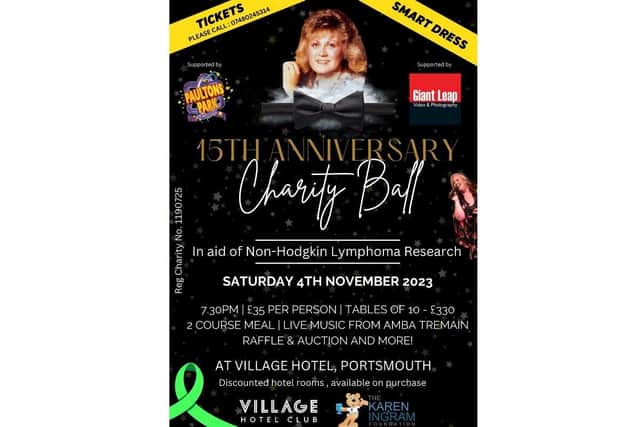 The Karen Ingram Foundation is hosting a charity ball to mark 15 years of fundraising in honour of a mother who died, leaving behind two sons.