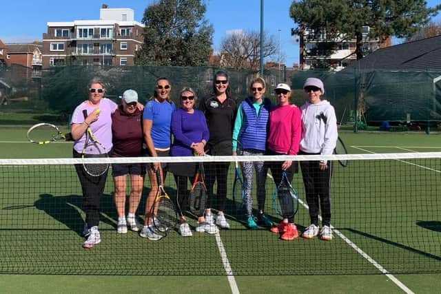 CourtX 1 v Ryde Lawn 2 ladies - Clare Keiditsch, Lynn Candlish, Sue Price, Betty Corbett, Emma Wheeler, Andrea Waugh, Emma Dyer, Sue George
