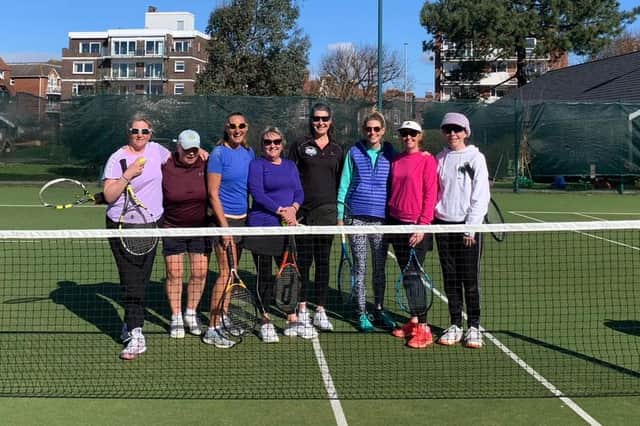 CourtX 1 v Ryde Lawn 2 ladies - Clare Keiditsch, Lynn Candlish, Sue Price, Betty Corbett, Emma Wheeler, Andrea Waugh, Emma Dyer, Sue George