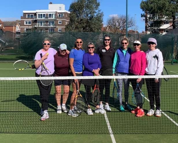 CourtX 1 v Ryde Lawn 2 ladies - Clare Keiditsch, Lynn Candlish, Sue Price, Betty Corbett, Emma Wheeler, Andrea Waugh, Emma Dyer, Sue George