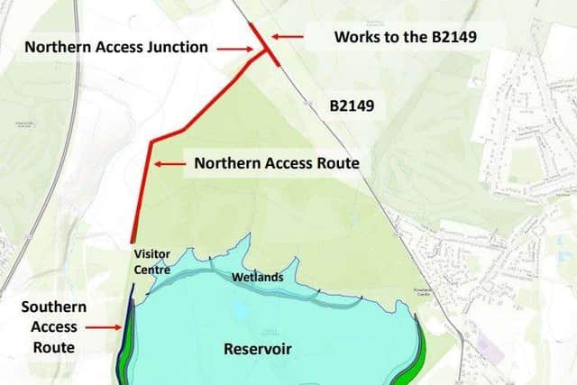 Map of the B2149 works. Picture: Portsmouth Water