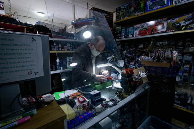 Brian Salt has been the owner at Fratton Model Centre, Fratton, since 1995. Picture: Habibur Rahman.
