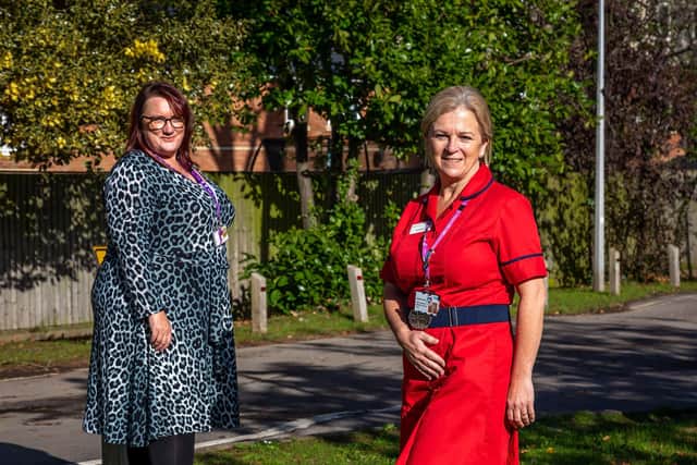 Sarah Malcolm (46, Business Director) and Stephanie Clark (53, Senior Clinical Lead) both of the vaccination programme at Solent NHS Trust. Picture: Mike Cooter (011121)
