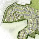 An image showing the scale of the new proposed development
