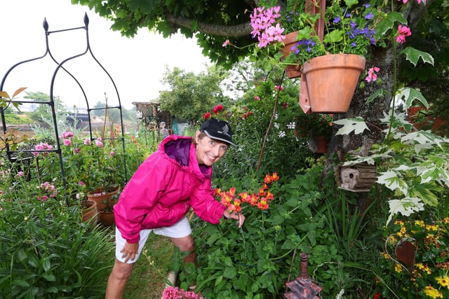Rosemary Smith in her garden.
Picture: Stuart Martin (220421-7042)