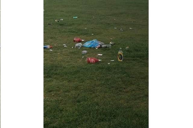 Glass bottles and laughing gas canisters were left behind on Southsea Common.

Picture: Kate Davenport