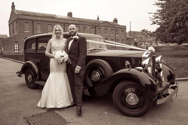 Kerry and Stephen on their wedding day. Picture: Carla Mortimer Photography