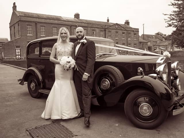 Kerry and Stephen on their wedding day. Picture: Carla Mortimer Photography