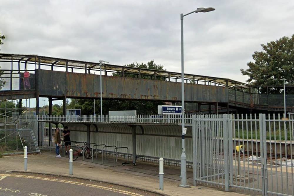East elevation of Havant Footbridge. Image: Hampshire County Council