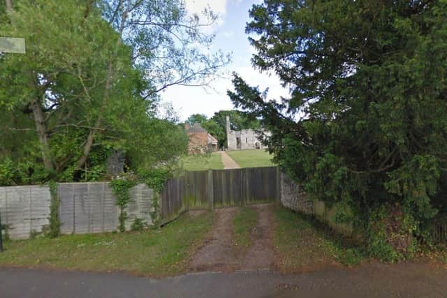 A man touched himself indecently in front of two 15 year old girls in the grounds of Bishop's Waltham Palace near the Station Road gate. Picture Google