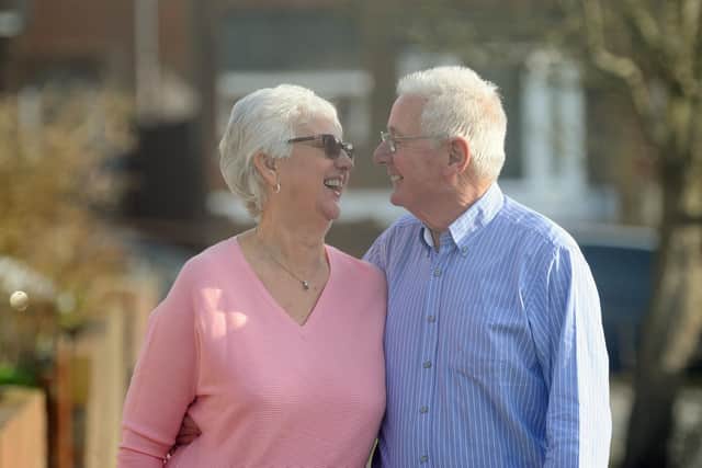 Brian Tame (71) and his wife Gwen (68) from Portchester, celebrated their Golden Wedding Anniversary on Friday, January 15.
Picture: Sarah Standing (150121-800)
