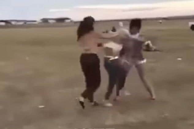 Stills from the video