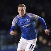 Portsmouth midfielder Ronan Curtis during the EFL Sky Bet League 1 match between Portsmouth and Bolton Wanderers at Fratton Park, Portsmouth, England on 28 February 2023.