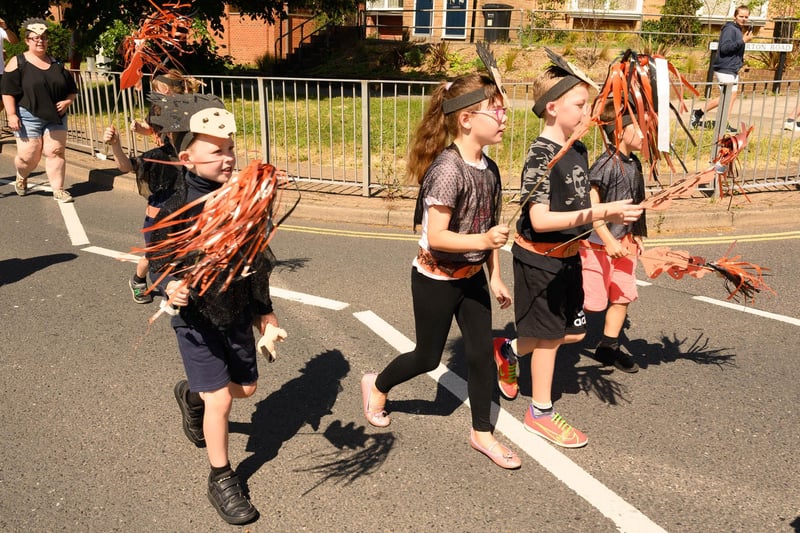 Pictured is: children dressed as animals at the event.
Picture: Keith Woodland