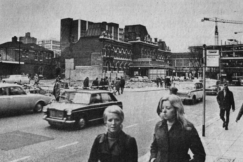 A 1973 look along Commercial Road across to Station Street.  Do you recognise yourself? Picture: News archive