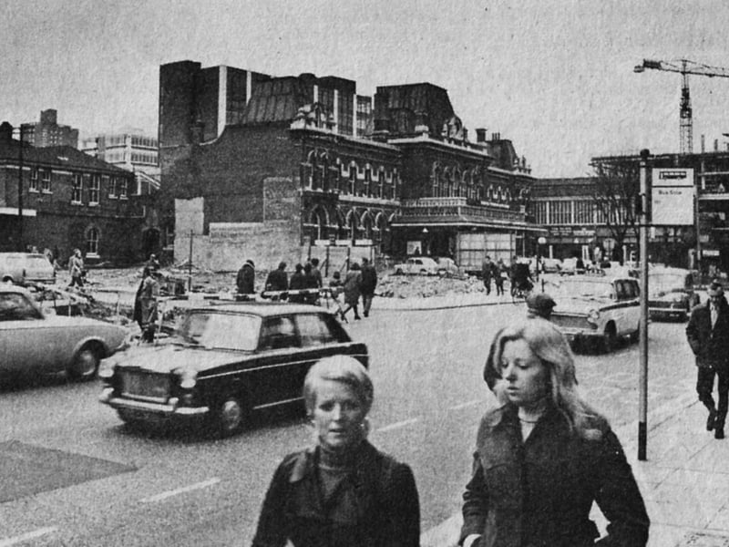 A 1973 look along Commercial Road across to Station Street.  Do you recognise yourself? Picture: News archive