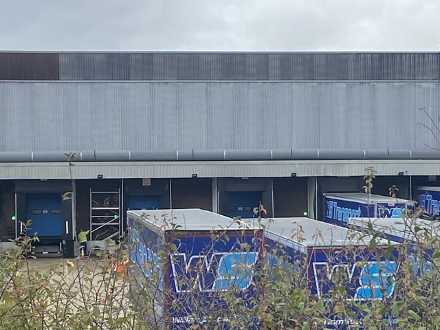 A woman died at Huhtamaki in Rowner Road, Gosport, after she was hit by a lorry