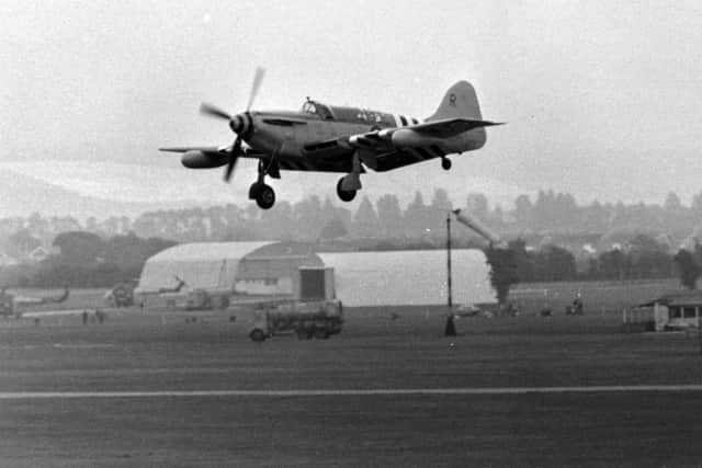 A Royal Navy Firefly at HMS Daedalus, August 1973. Picture: The News PP3052