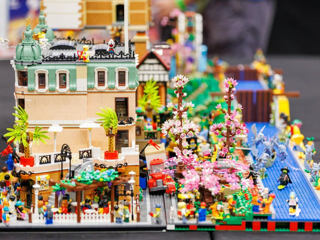 One of the intricate builds at The Portsmouth Brick Festival.